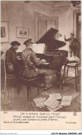 AJUP1-0085 - MUSICIEN - Un 4 Mains Sur Le Front - Officier Anglais Et Chasseur Alpin Français Jouant Une Symphonie Ypres - Music And Musicians