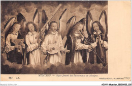 AJUP1-0052 - MUSICIEN - MEMLING - Anges Jouant Des Instruments De Musique - Musée Royal D'anvers 779  - Musique Et Musiciens