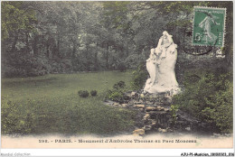 AJUP1-0009 - MUSICIEN - Paris - Monument D'AMBROISE THOMAS Au Parc Monceau  - Musik Und Musikanten