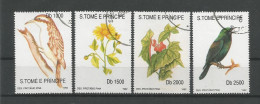 St Tome E Principe 1992 Birds & Flowers Y.T. 1139/1142 (0) - São Tomé Und Príncipe
