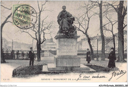 AJUP9-0811 - ECRIVAIN - Genève - Monument De J-J ROUSSEAU  - Schriftsteller