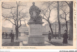 AJUP9-0802 - ECRIVAIN - Genève - Statue De JEAN-JACQUES ROUSSEAU  - Schriftsteller