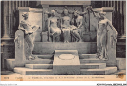 AJUP9-0800 - ECRIVAIN - Paris - Le Panthéon - Tombeau De J-J ROUSSEAU - Oeuvre De A Bartholomé  - Schriftsteller
