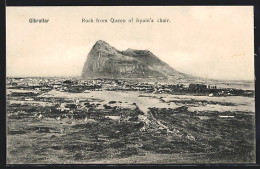 Postal Gibraltar, Rock From Queen Of Spain`s Chair  - Gibilterra