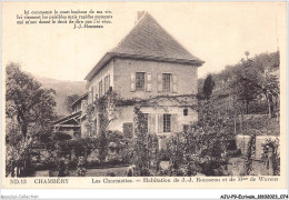 AJUP9-0789 - ECRIVAIN - Chambéry - Les Charmettes - Habitation De J-J ROUSSEAU Et De Mme De WARENS   - Ecrivains