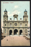 Postal Las Palmas, Catedral Con Unas Personas  - Autres & Non Classés