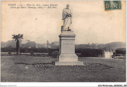 AJUP8-0727 - ECRIVAIN - Tours - Place Des Arts - Square RABELAIS - Statue Par Henri Dumaige 1880  - Schriftsteller