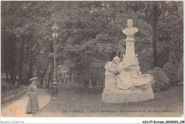 AJUP7-0648 - ECRIVAIN - Paris - Parc Monceau - Statue De GUY De MAUPASSANT  - Escritores