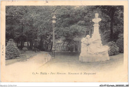 AJUP7-0643 - ECRIVAIN - Paris - Parc Monceau - Monument De MAUPASSANT  - Ecrivains