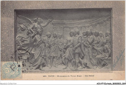 AJUP7-0563 - ECRIVAIN - Paris - Monument De VICTOR HUGO - Bas Relief  - Ecrivains