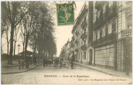 42 ROANNE. Cours De La République 1917 - Roanne