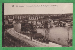 LIMOGES - LRS TROIS PONTS - SAINT MARTIAL, NATIONAL & VIADUC - Carte Vierge - Limoges