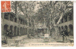 34 E  LAMALOU LES BAINS   HOTEL DES BAINS ET ETABLISSEMENT THERMAL 1912 - Lamalou Les Bains