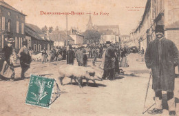 DOMPIERRE-sur-BESBRE (Allier) - La Foire - Cochons - Cachet C. Frety - Voyagé 1910 (2 Scans) - Altri & Non Classificati