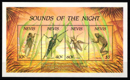 Nevis Block 19 Postfrisch Schmetterling #IH092 - St.Kitts Y Nevis ( 1983-...)