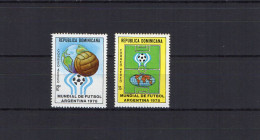 Dominican Republic 1978 Football Soccer World Cup Set Of 2 MNH - 1978 – Argentine