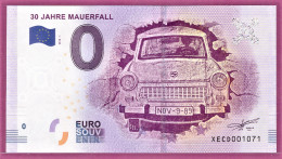 0-Euro XECD 2018-1 30 JAHRE MAUERFALL - ERSTAUSGABE ! - Private Proofs / Unofficial