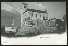 15046 - SUISSE -  VIEGE - L'Eglise  - DOS NON DIVISE - Viège