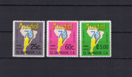 El Salvador 1978 Football Soccer World Cup Set Of 3 MNH - 1978 – Argentine