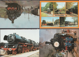 4 Verschiedene Ak Mit Motiv Eisenbahn Dampfloks 7 - Eisenbahnen