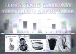 2024 - Verrassende Glaskunst - Suprenant Art Du Verre - Feuillet NB - Foglietti B/N [ZN & GC]