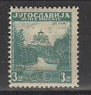 Yugoslavia 1937 Petite Entente 1v  3Dn Value Perf. 12 1/2 ** Mnh  (59745A) - Europäischer Gedanke