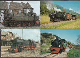 4 Verschiedene Ak Mit Motiv Eisenbahn Dampfloks 17 - Trains