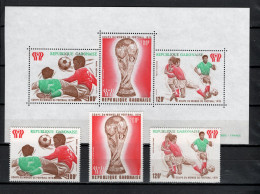 Gabon 1978 Football Soccer World Cup Set Of 3 + S/s MNH - 1978 – Argentina