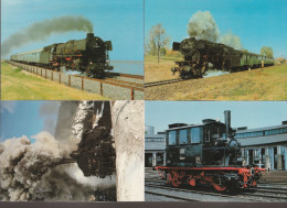 4 Verschiedene Ak Mit Motiv Eisenbahn Dampfloks 19 - Treinen