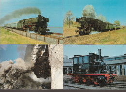 4 Verschiedene Ak Mit Motiv Eisenbahn Dampfloks 19 - Trenes