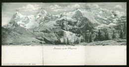 15047 - SUISSE - PANORAMA VON DER WENGERNALP - Triptique  - DOS NON DIVISE - Andere & Zonder Classificatie