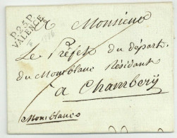 P.25.P. VALENCE 1806 Pour Chambery Montblanc LSC - 1801-1848: Precursori XIX
