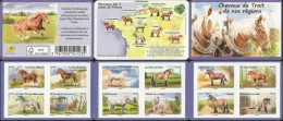 France 2013 Provincial Working Breed Horses Carriage Lighthouse Agriculture Set Of 12 Stamps In Booklet MNH - Conmemorativos