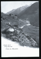 15049 - SUISSE -  Chemin De Fer VIEGE-ZERMATT - Chaîne Des Mischabels  - DOS NON DIVISE - Viège