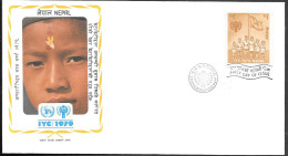 Nepal International Year Of Child IYC FDC Cover 1979 - Népal