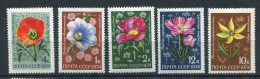 Russie  ** N° 4102 à 4106 - Fleurs - Unused Stamps