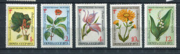 Russie  ** N° 3963 à 3967 - Fleurs - Unused Stamps