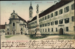 CPA Ochsenhausen In Württemberg, Kirche, Mariensäule, Fürstenbau - Autres & Non Classés