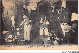 CAR-AAWP6-51-0438 - BOMBARDEMENT DE REIMS - Un Intérieur Rémois - La Cuisine En Cave - Reims