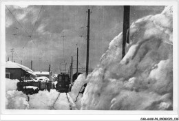 CAR-AAWP4-39-0323 - LES ROUSSES - La Gare Et La Ligne Du Chemin De Fer électrique En Hiver - Andere & Zonder Classificatie