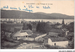 CAR-AAWP4-38-0321 - PALADRU - Le Village Et Le Lac - Paladru