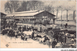 CAR-AAWP4-37-0312 - TOURS - Le Marché Aux Bestiaux - Tours