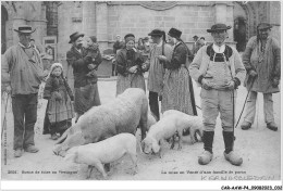 CAR-AAWP4-29-0271 - KERNASCLEDEN - La Mise En Vente D'une Famille De Porcs - Sonstige & Ohne Zuordnung