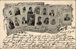 CPA Friedrichroda Im Thüringer Wald, Kurtheater, Mitglieder Der Saison 1899, Direktor R. Hock - Altri & Non Classificati