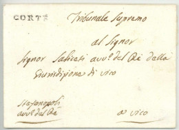 CORTE Corse Pour Vico LSC à Vers 1790-1796 Ind. 20 - 1701-1800: Précurseurs XVIII