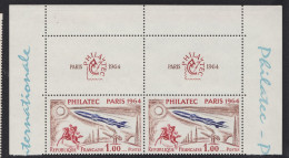 Bloc 2 Timbres Philatec Neufs N°1422 Y&T Expo Paris 1964 1F TBE - Ungebraucht