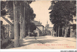 CAR-AAWP1-10-0044 - VILLENAUXE - Entrée Sur La Rue De La Gare - Andere & Zonder Classificatie