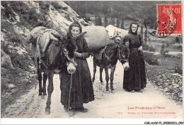 CAR-AAWP1-09-0028 - LES PYRENEES - Types De Femmes Montagnardes - Autres & Non Classés