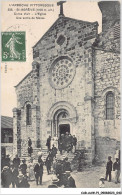 CAR-AAWP1-07-0021 - ST-AGREVE - L'église - Une Sortie De Messe - Saint Agrève