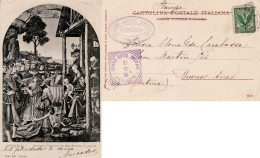 ITALY 1904 POSTCARD SENT FROM PERUGIA TO BUENOS AIRES - Storia Postale